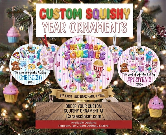 Custom Squishy Christmas Ornaments