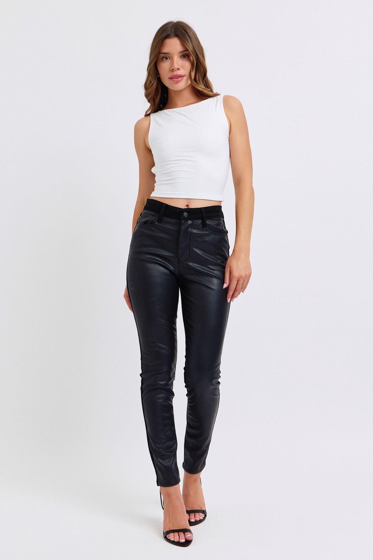 Jean N Leather Skinny Judy Blues