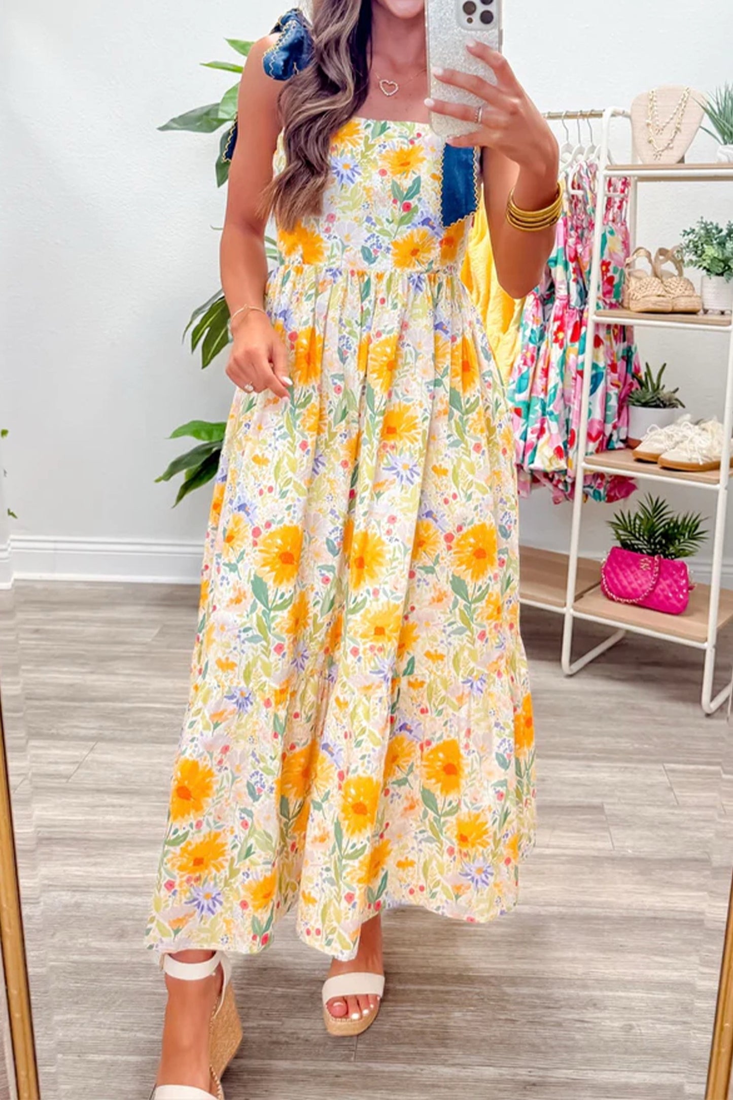 Golden Meadow Maxi Dress