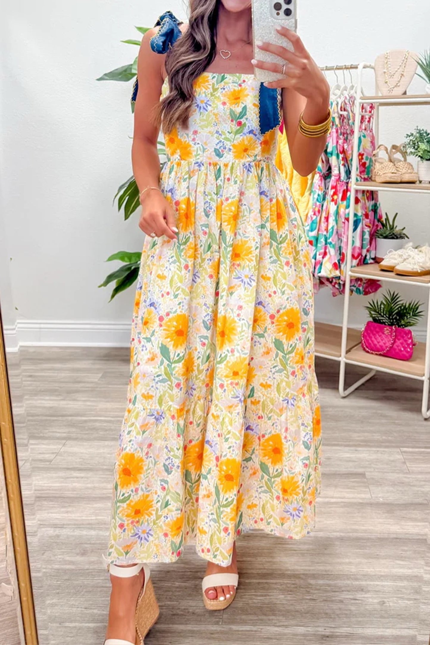 Golden Meadow Maxi Dress