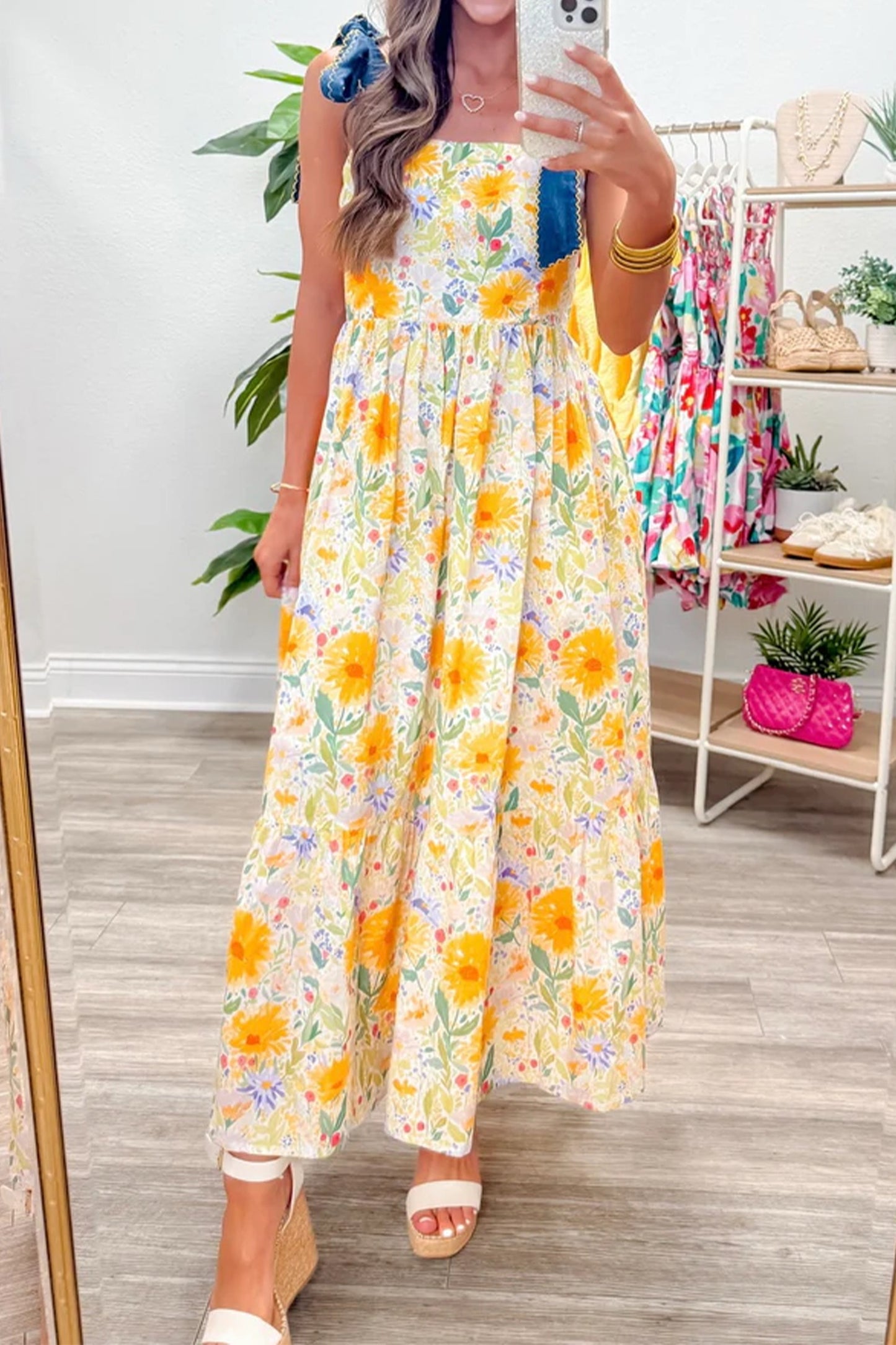 Golden Meadow Maxi Dress