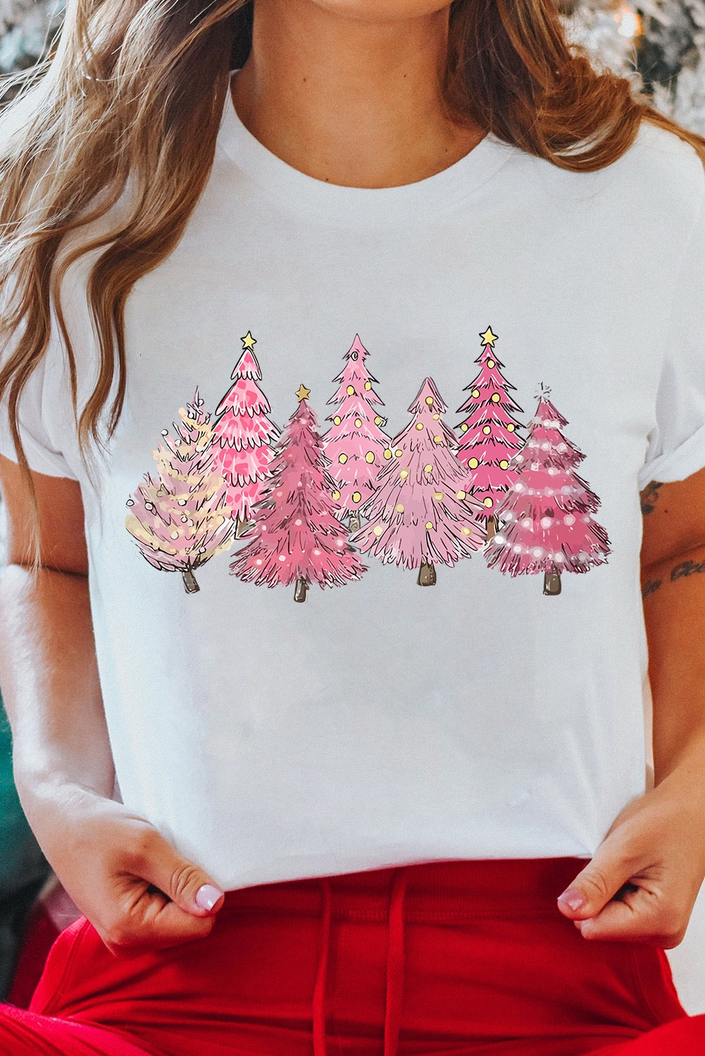 Pink Christmas Tee