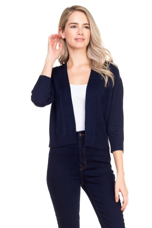 Crop Cardi Navy