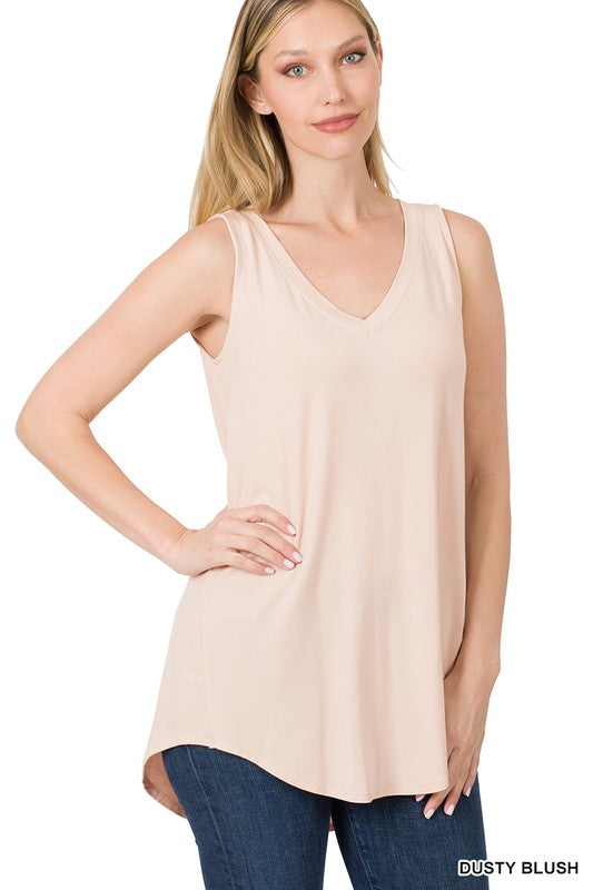 V Neck Zenana Tank