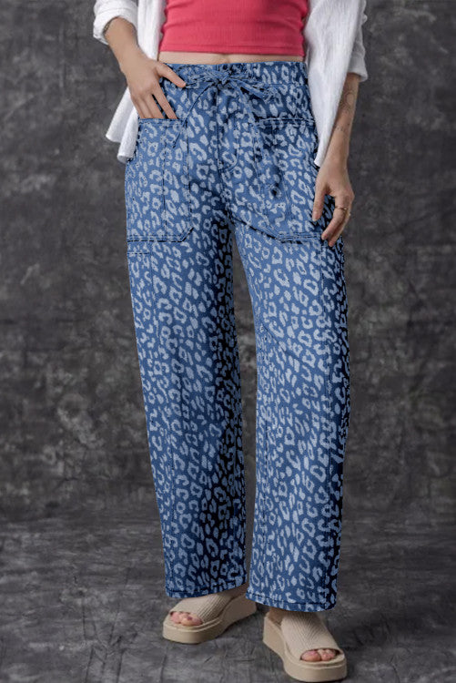 Leopard Relaxed Fit Jeans