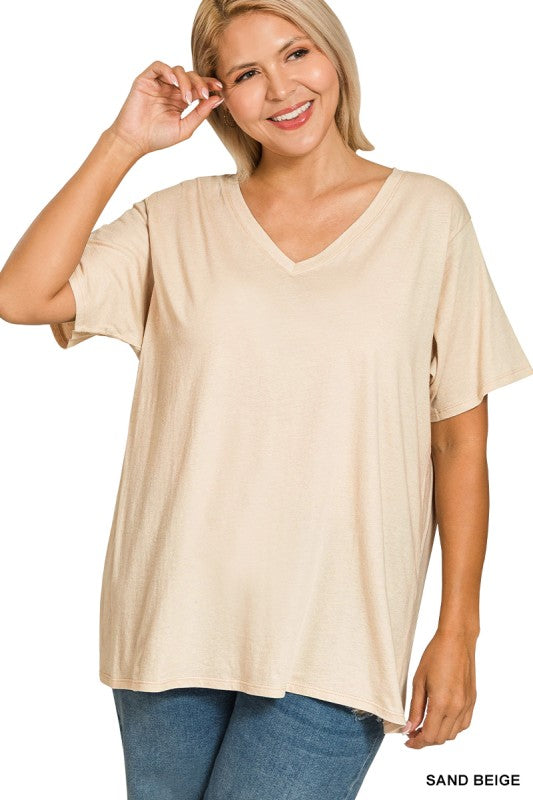 Zenana V Neck Tee