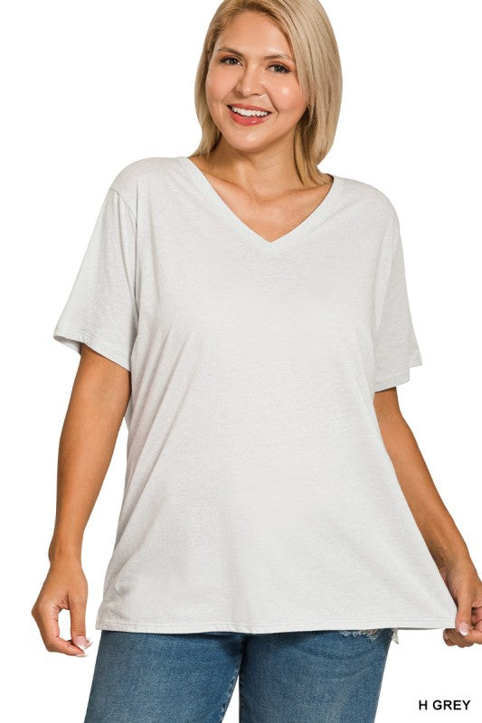 Zenana V Neck Tee