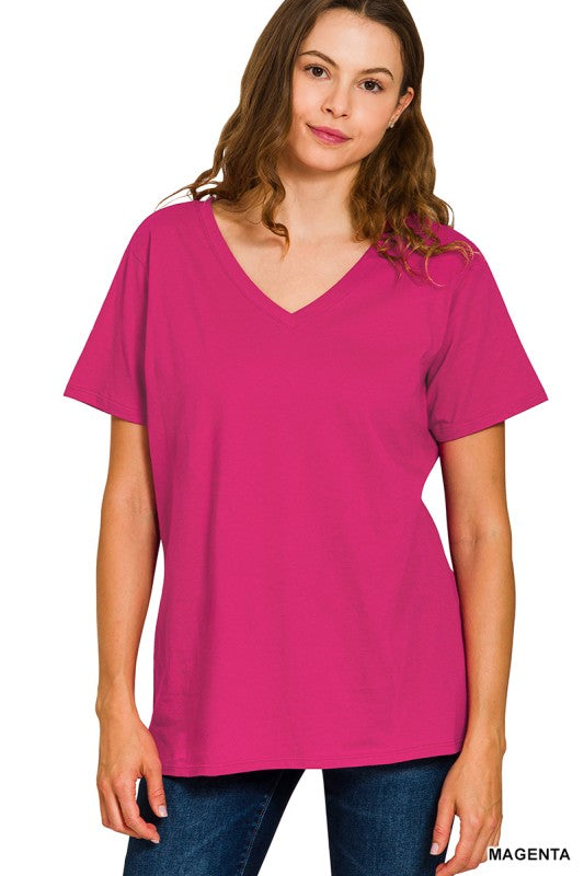 Zenana V Neck Tee