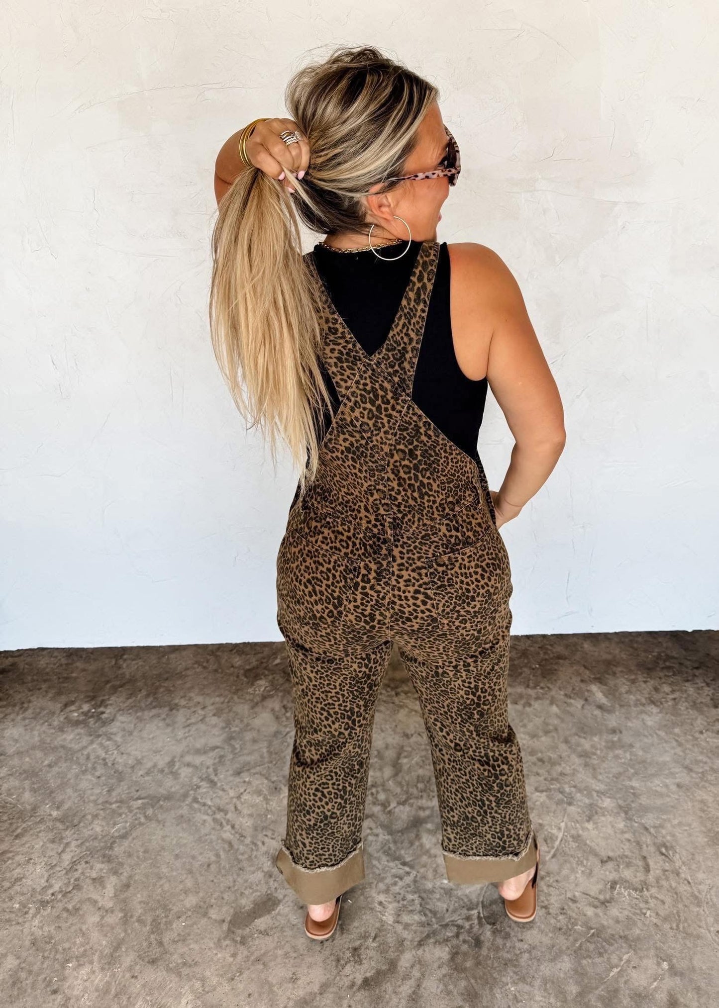 STRETCHY Dahlia Crop Wide leg Overalls