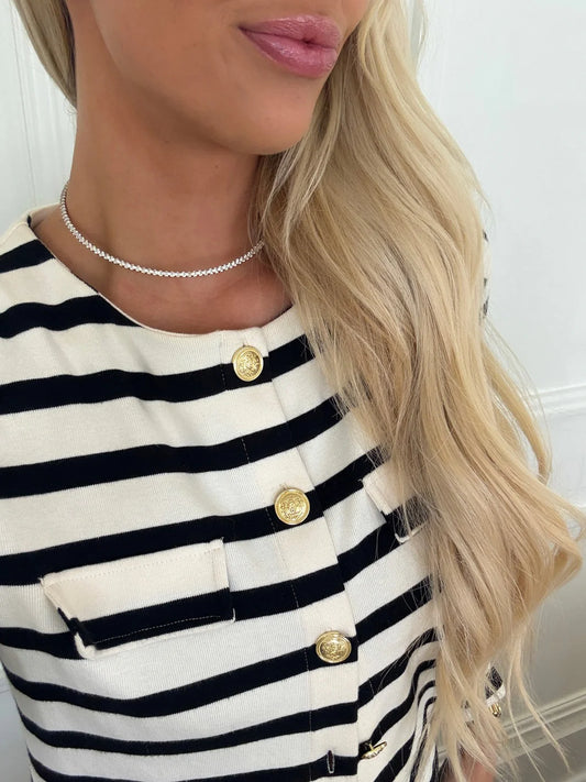 LUX Tennis Tarnish Free Necklace from Chansuttpearls