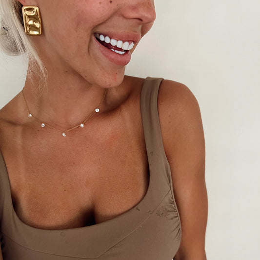Crystal Delicate Summer 18K necklace