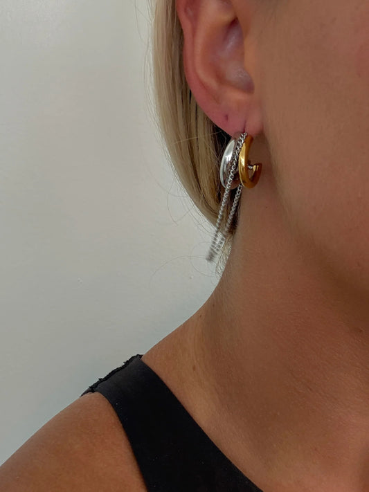 Mix Metal Beauty Earrings