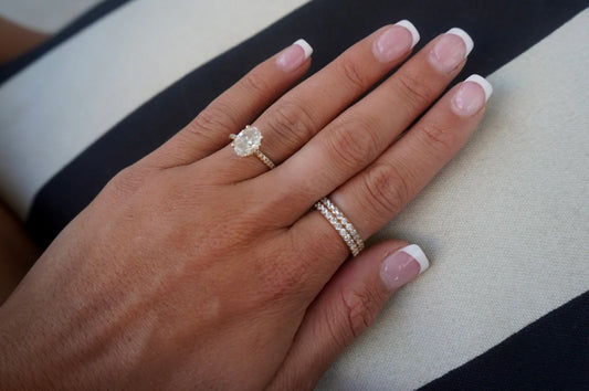 18K stackable ring