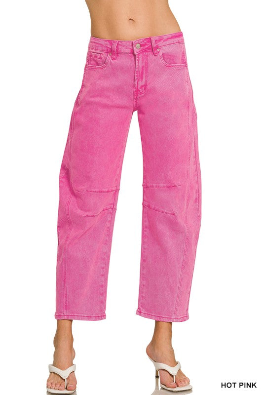 Barrel Jeans N Pink