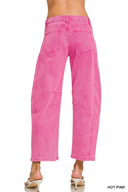 Barrel Jeans N Pink