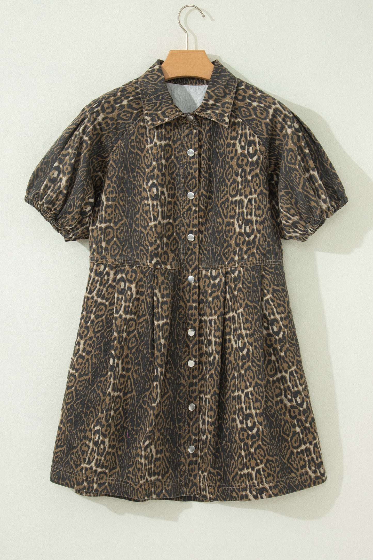 Carazy Denim N Leopard Dress
