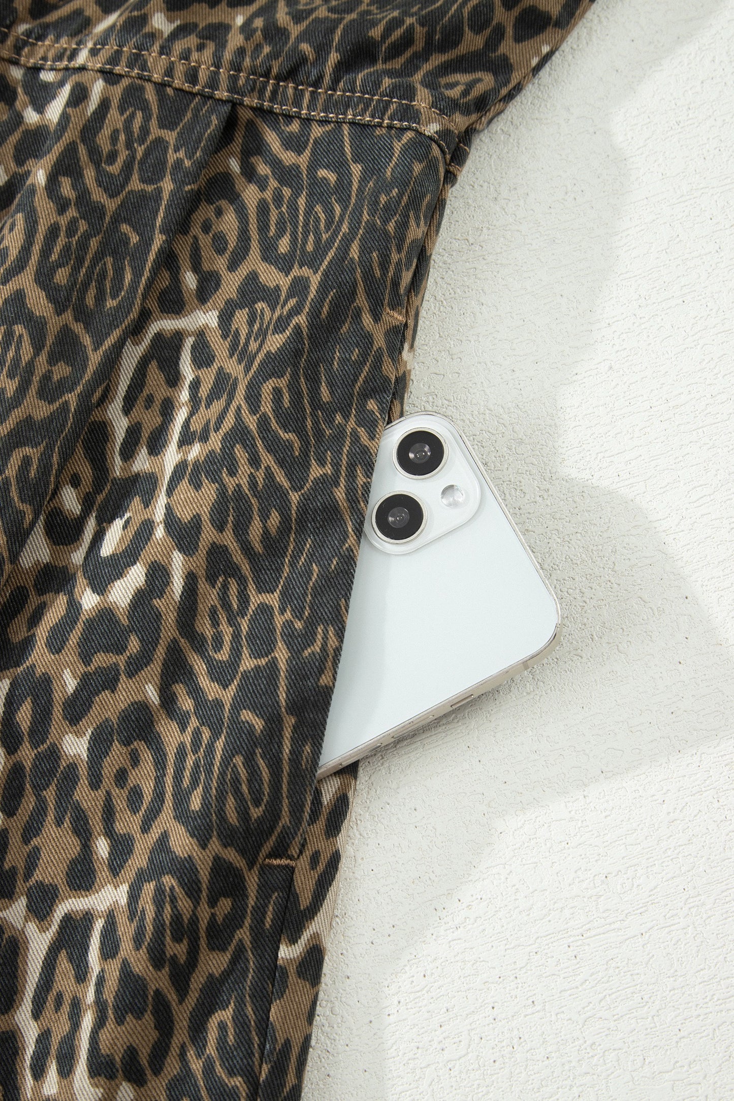 Carazy Denim N Leopard Dress