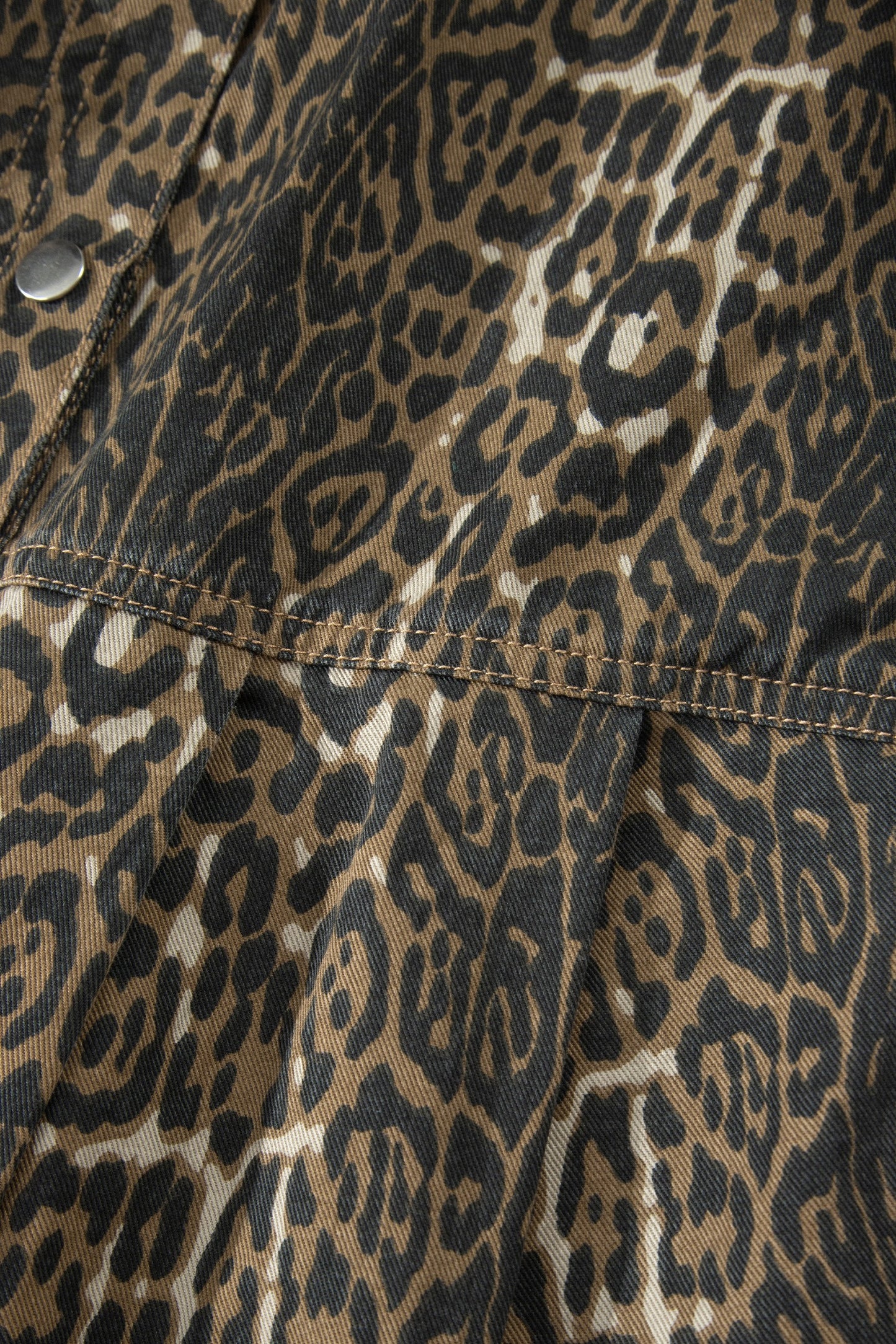 Carazy Denim N Leopard Dress
