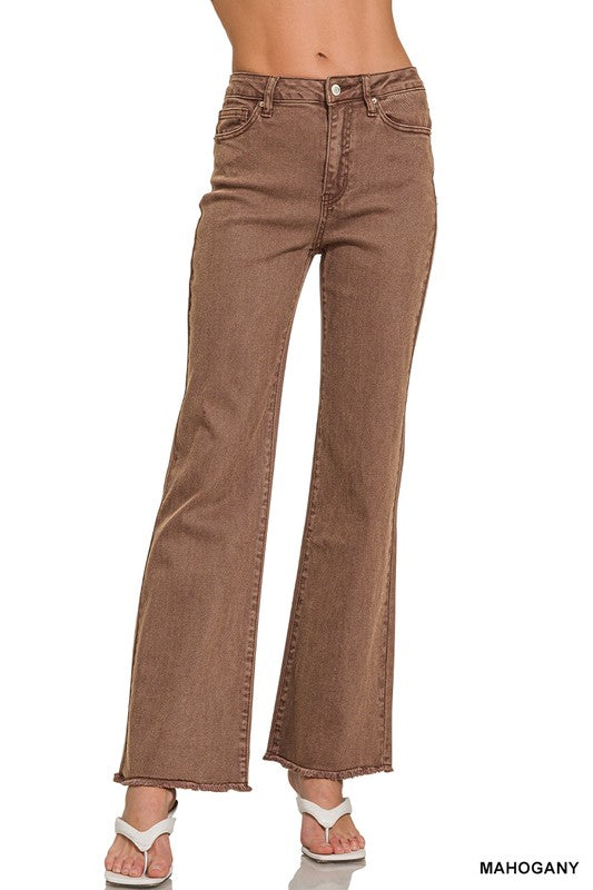 Zenana Acid Straight Jeans