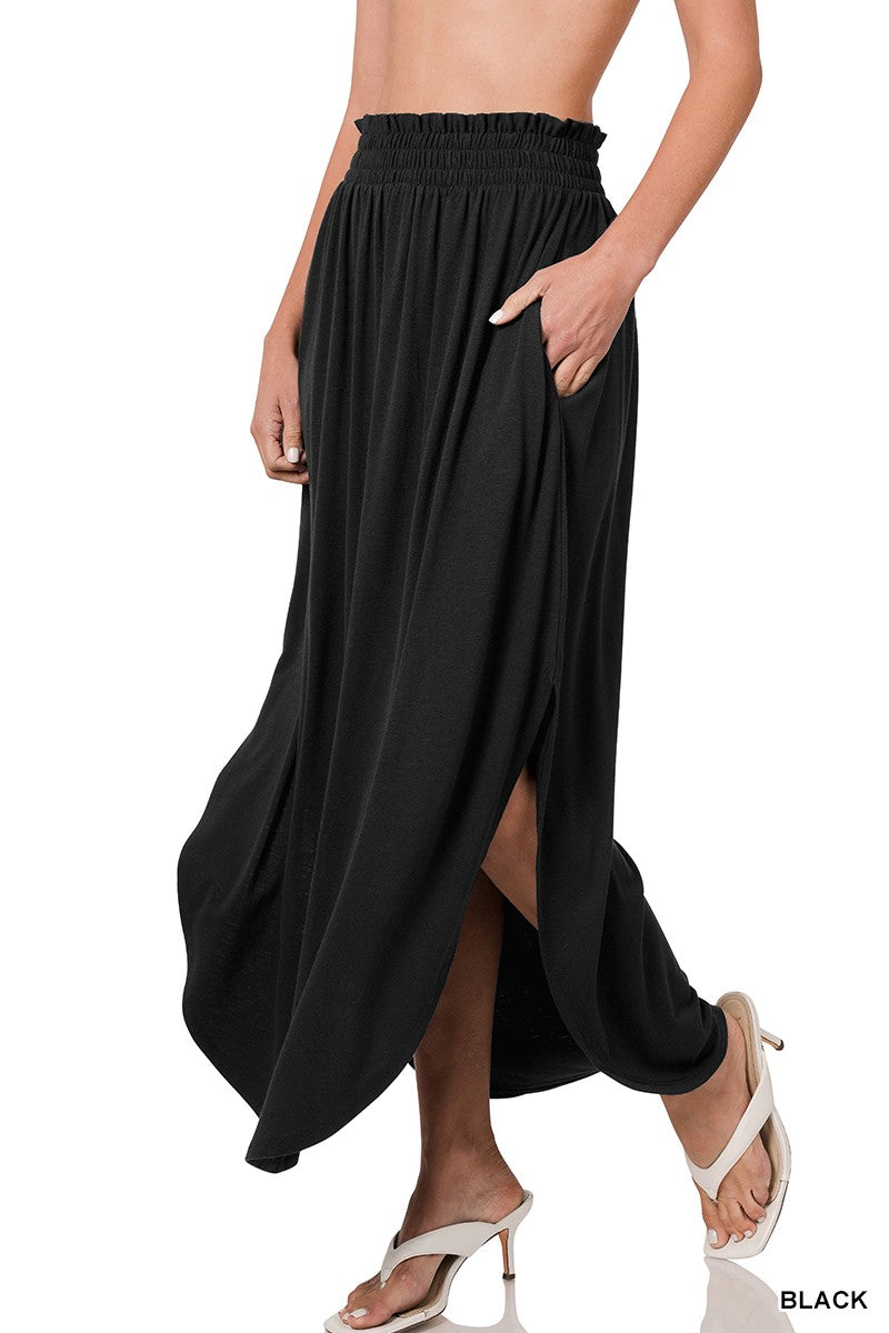 Zenana Black Maxi Skirts