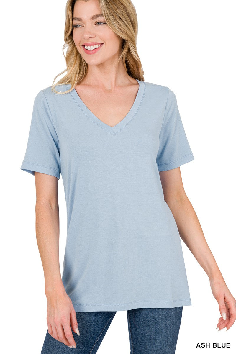 Ash Blue V Zenana Tee