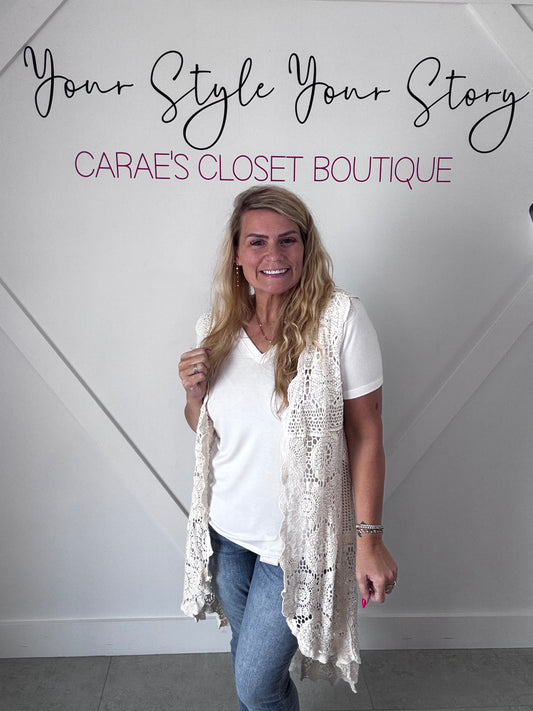 Origami Crochet Boho Vest