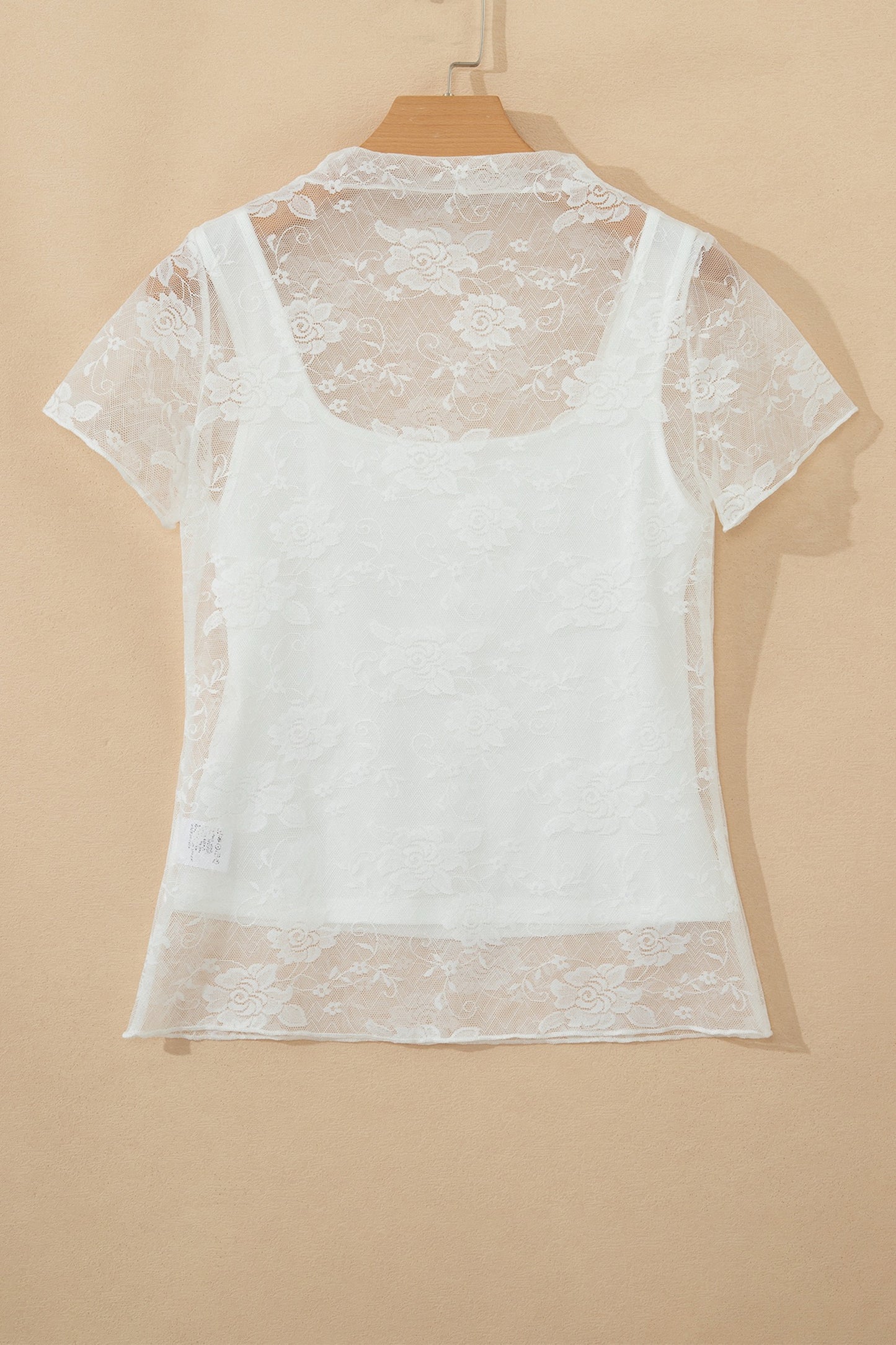 Sheer White 2 piece Top