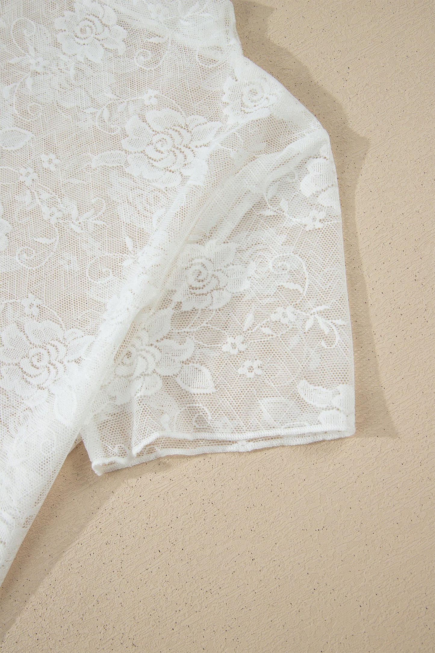 Sheer White 2 piece Top