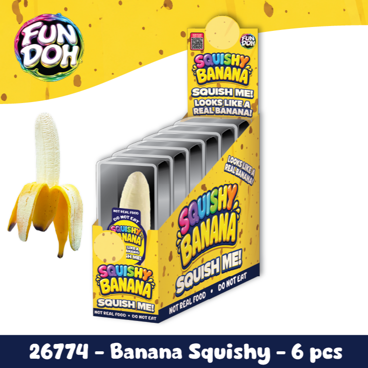 Fun Doh Banana Squishy Stress Relief