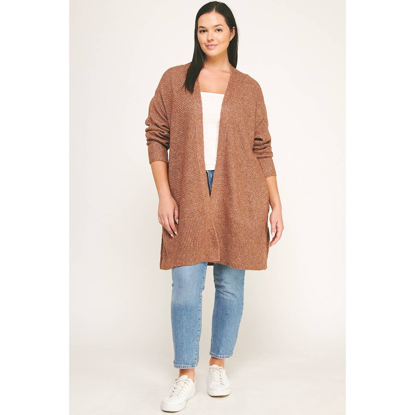 CURVY COZY CONFIDENCE LONG CARDIGAN