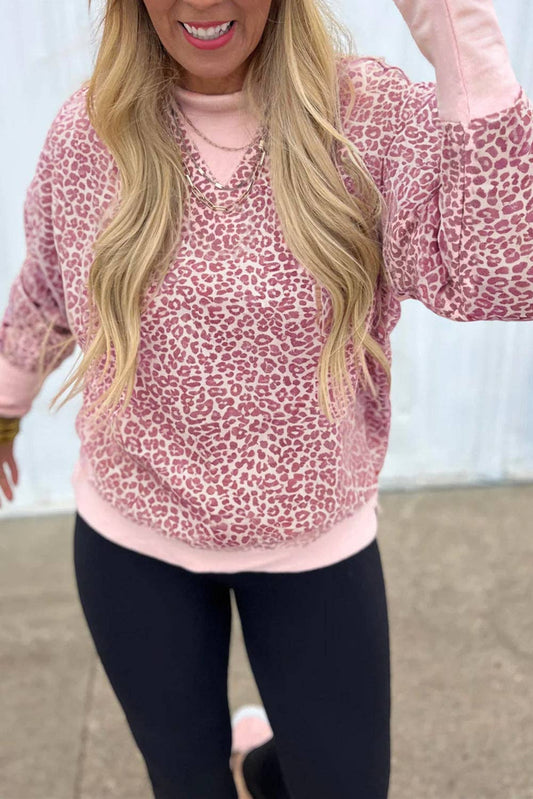 Leopard Liz Crew Neck