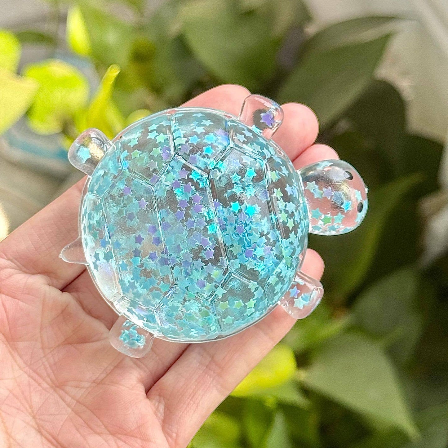 Maltose Glitter cute sea turtle squishy toy-Random Color
