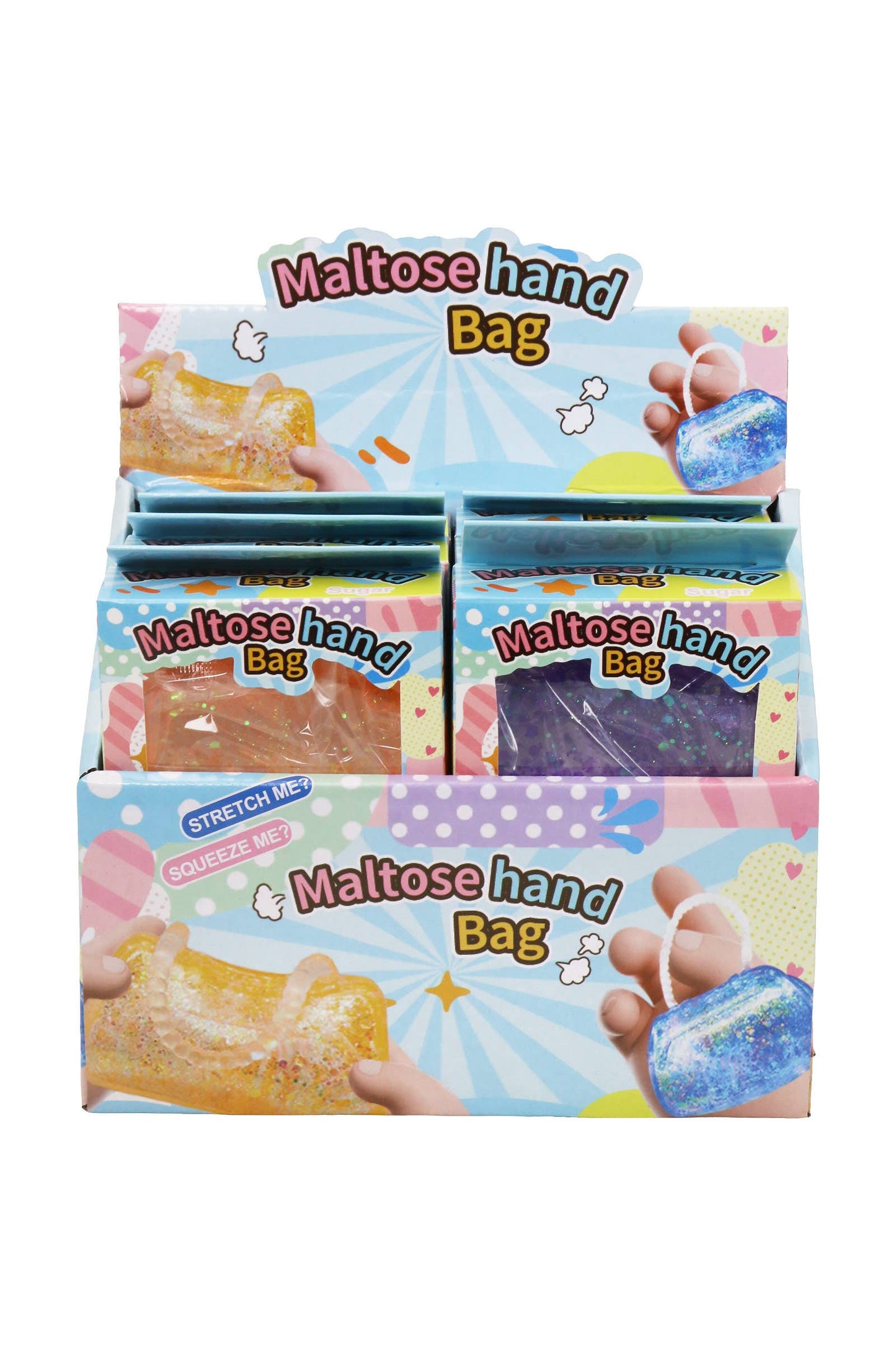 Handbag Purse Glitter Maltose Putty Slime Filled Squishy Toy EST Arrival Mid Aug