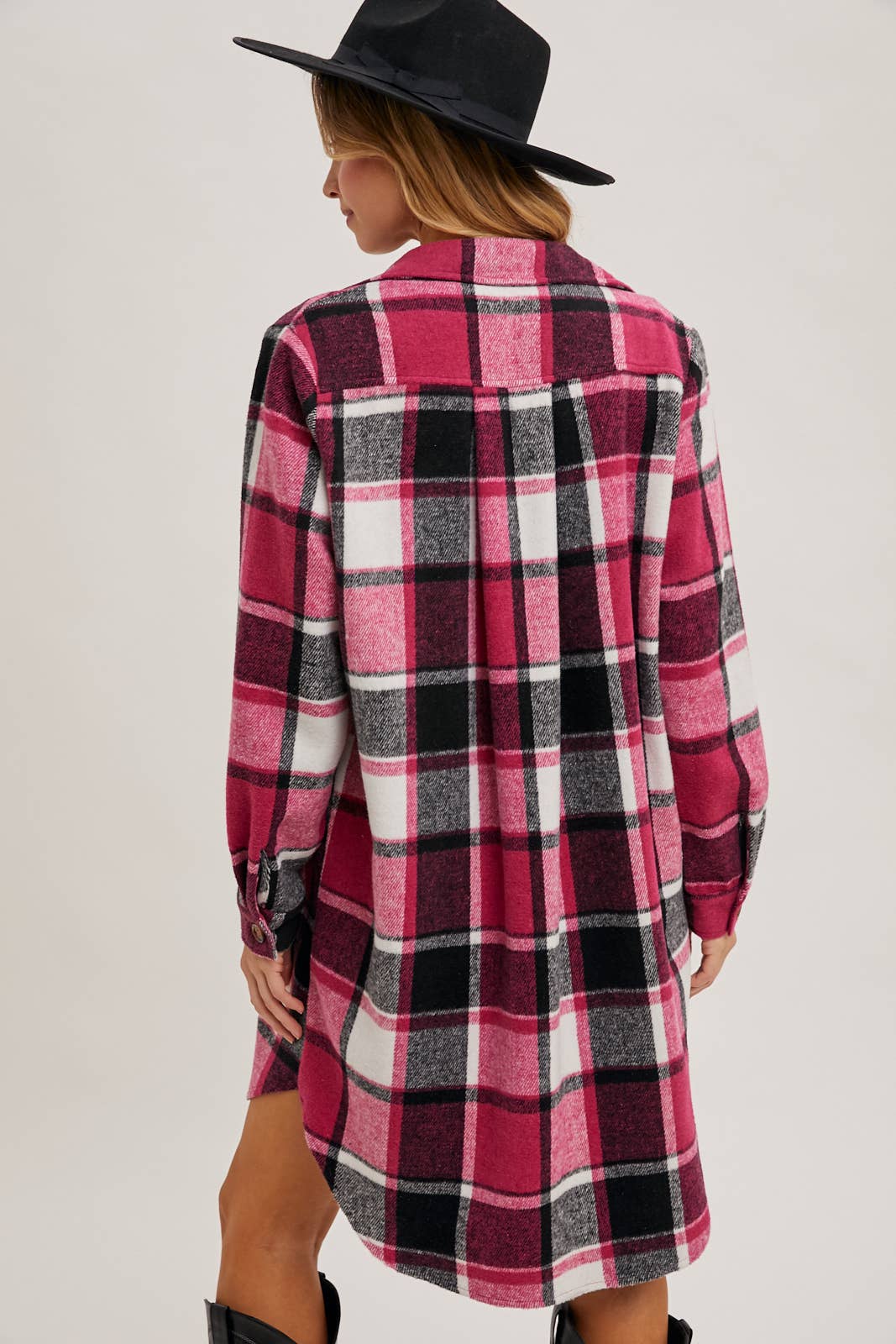 FLANNEL LONGLINE SHACKET