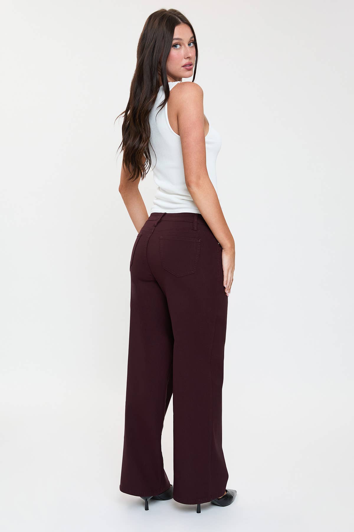 Hyperstretch High Rise Wide Leg
