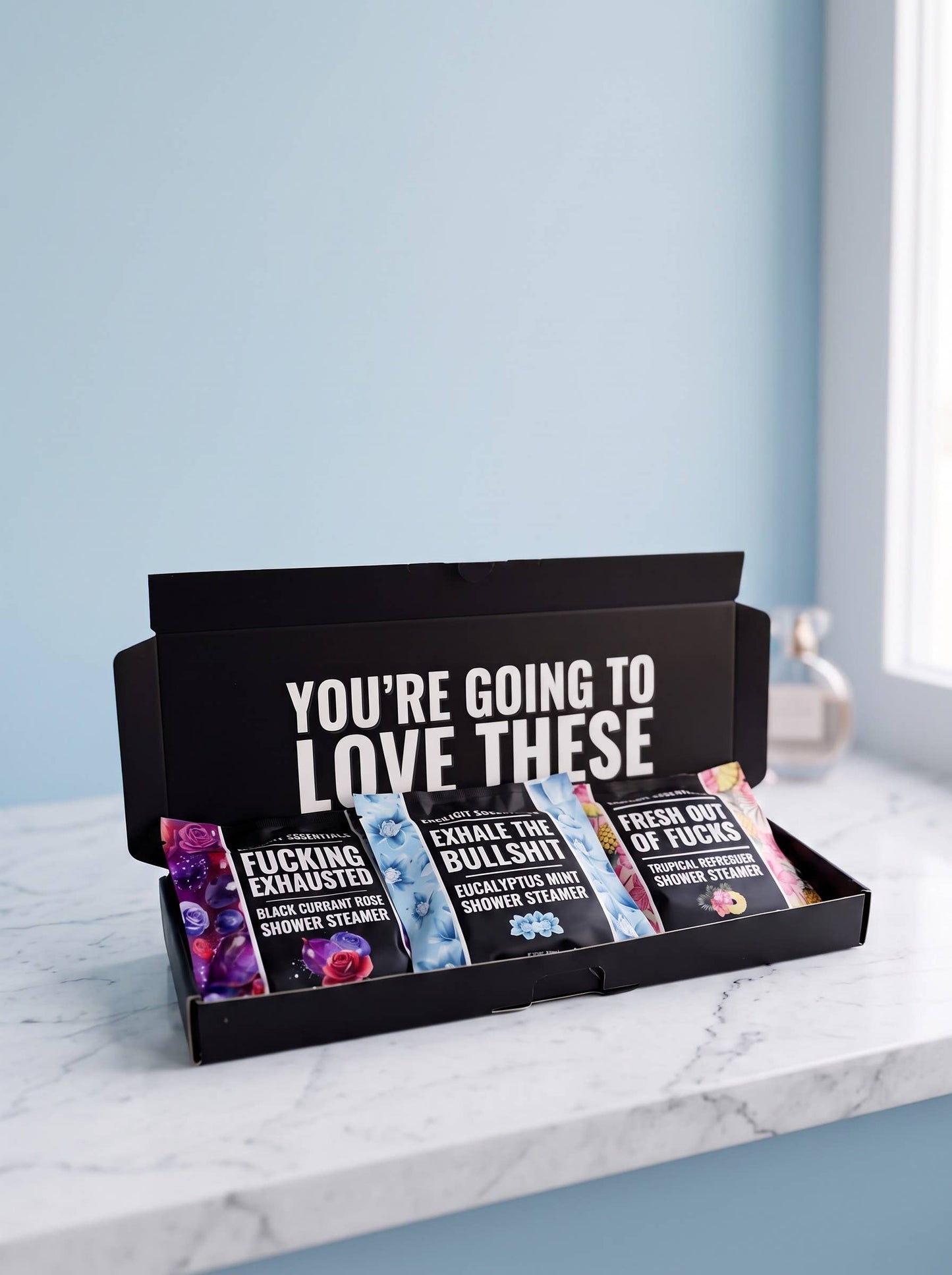 Shower EXPLICIT Steamer Gift Box Set