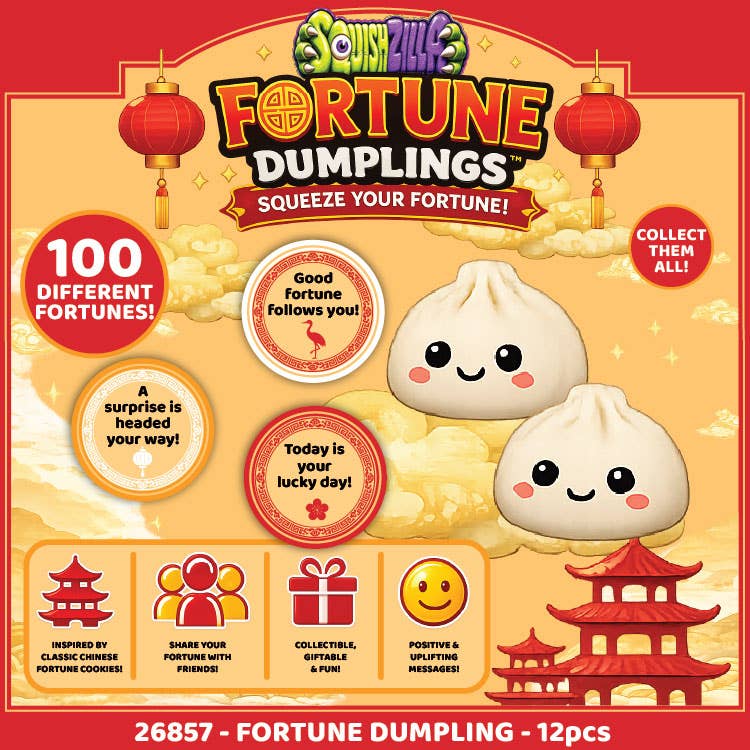 New PREORDER Fun Doh Mystery Fortune Cookie Squishy Dumpling
