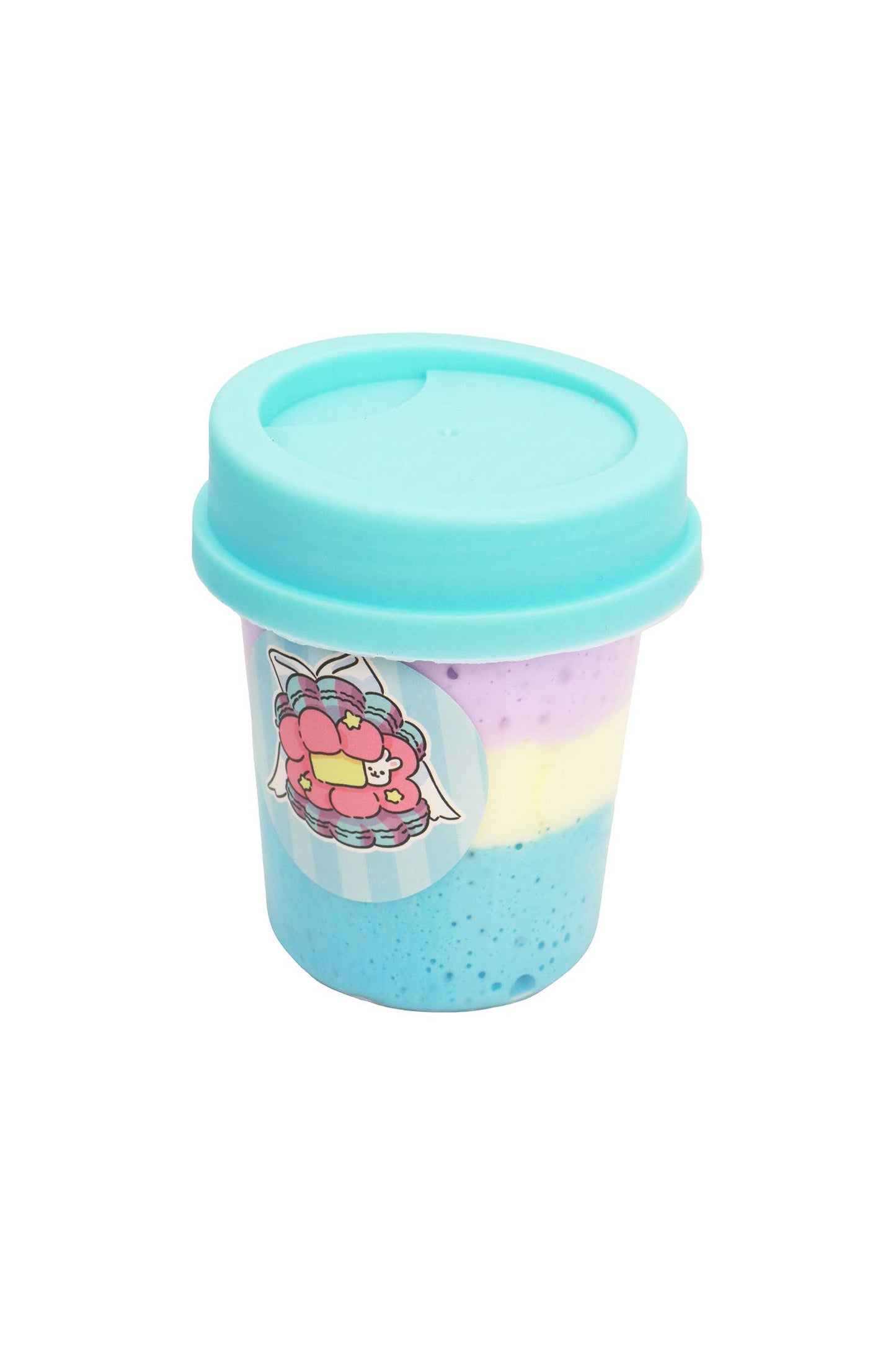 Three-Tone Matte Macaron Butter Slime Blue Beverage Cup Jar EST Arrival Mid Aug