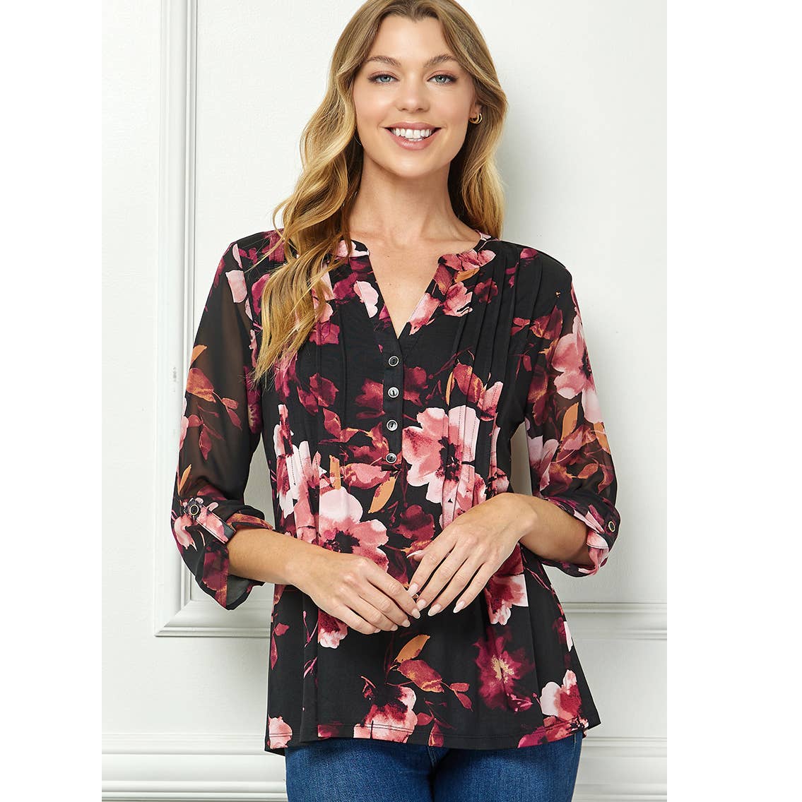 VERONA FALL NECK BLOUSE