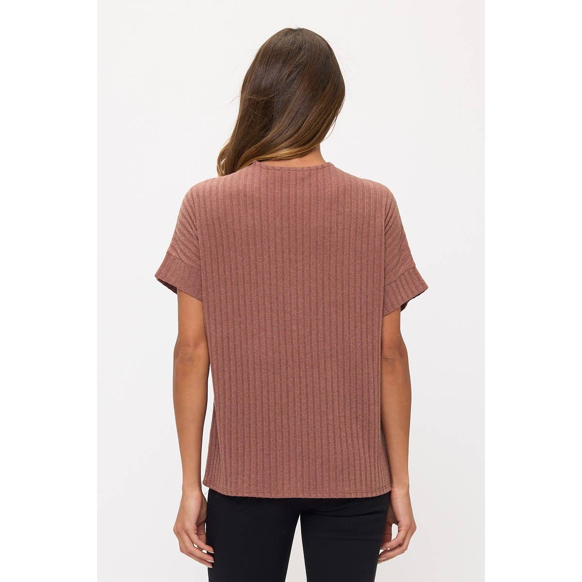 MIRU RIB O-RING PULLY ZIPPER SWEATER DOLMAN