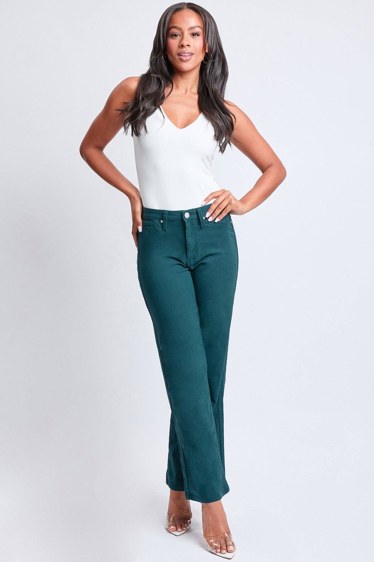 Hyperstretch High Rise Wide Leg