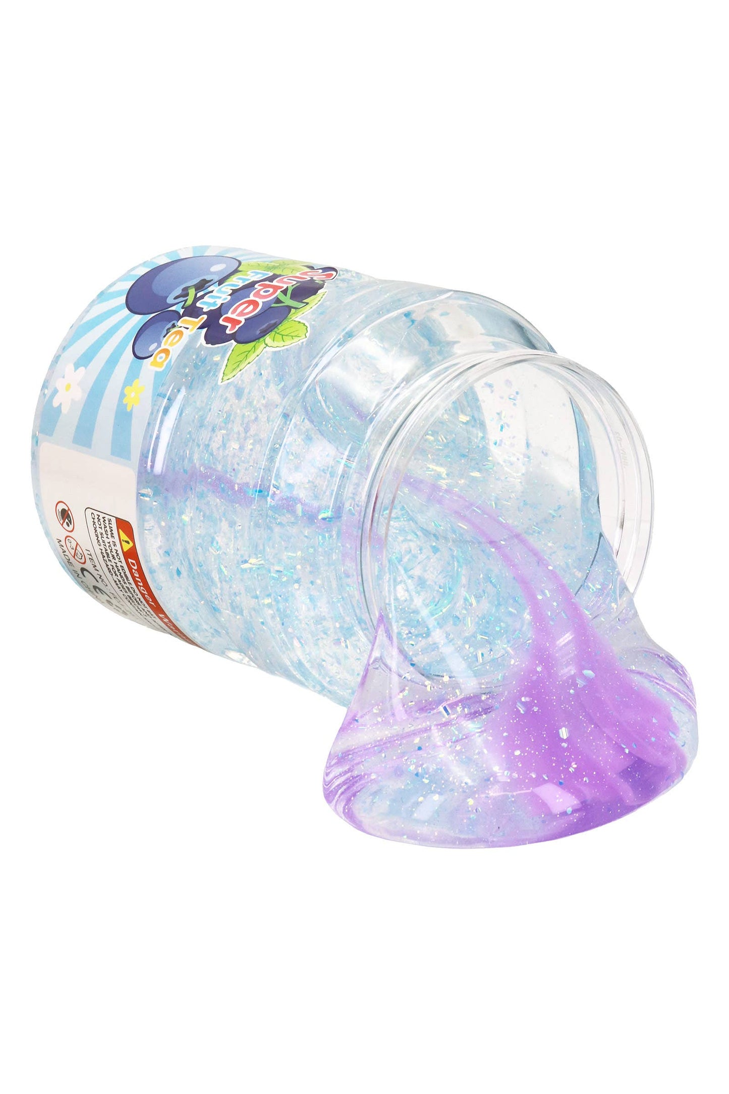 Super Fruit Tea Jumbo Glitter Slime Jar EST Arrival Mid Aug
