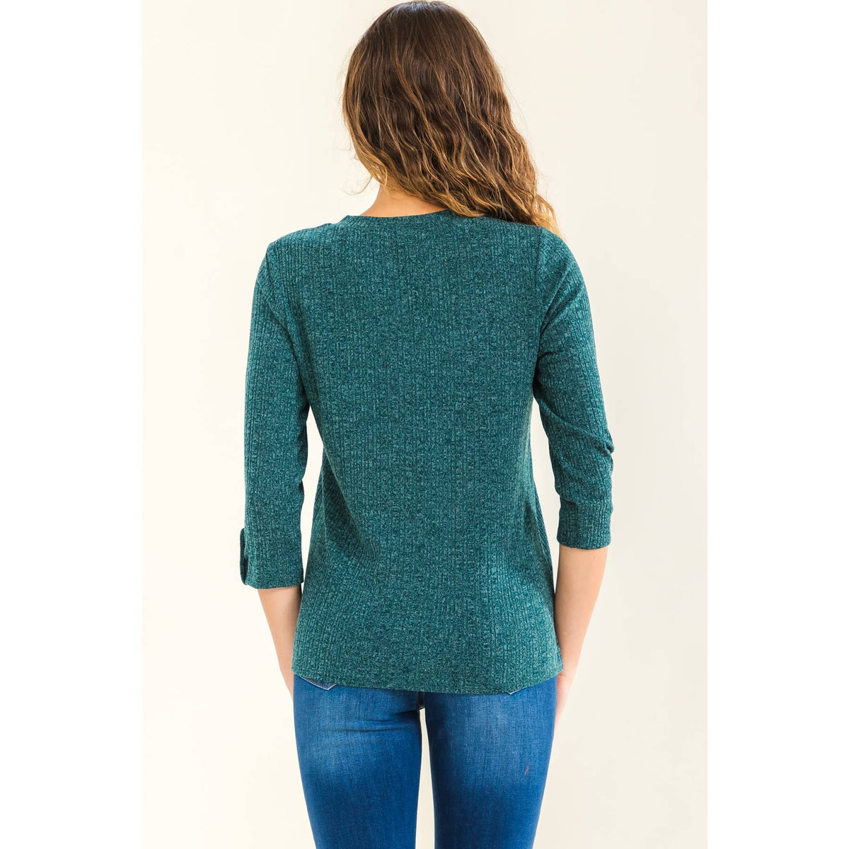 TORTOISE BUTTON SWEATSHIRT