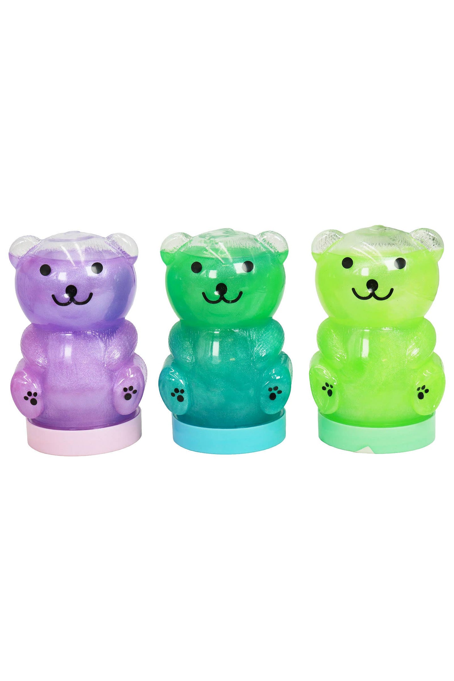 Shimmery Two-Tone Ombre Bear Gel Slime Jar - EST Arrival Mid Aug