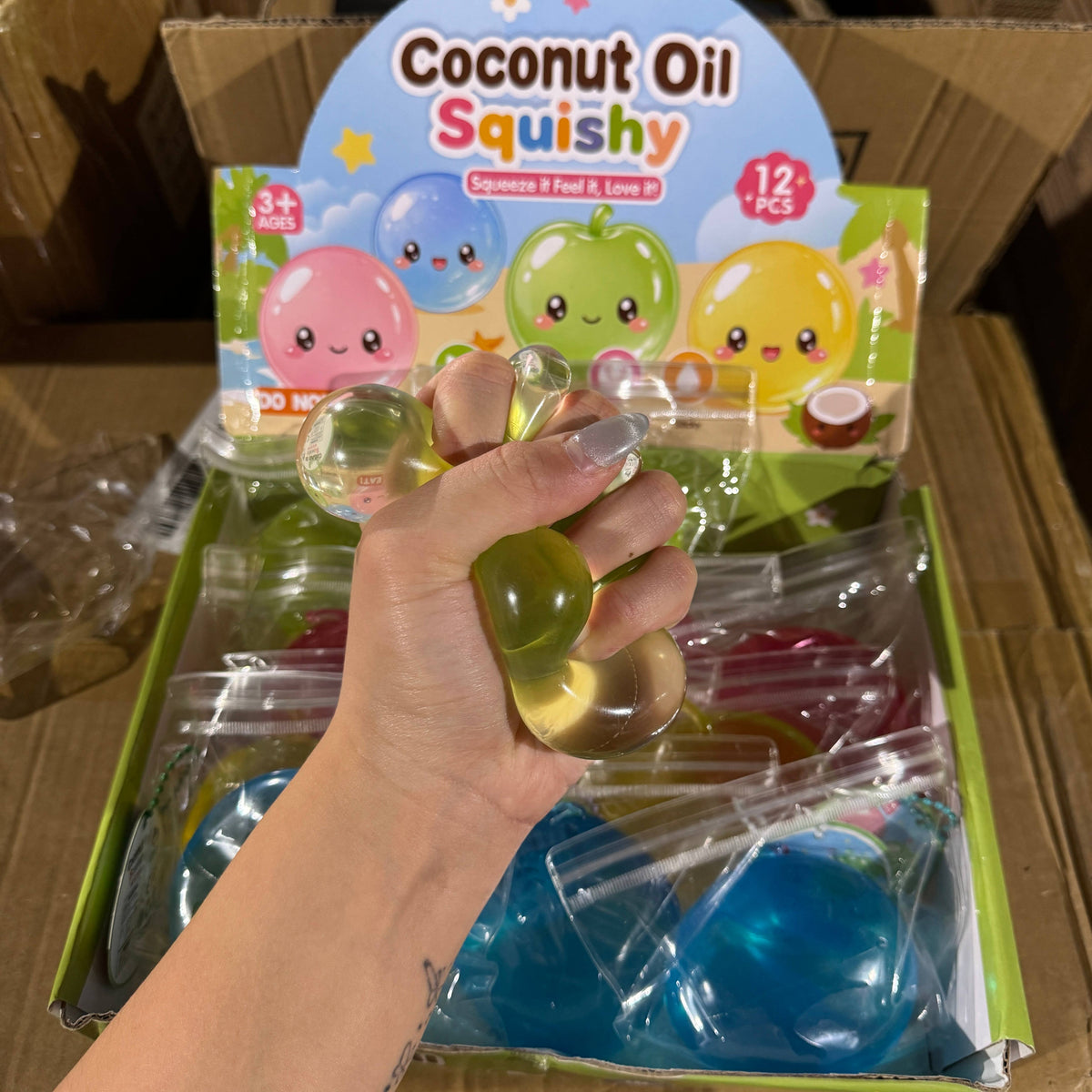 Coconut Oil Vaseline Colorful Apple Squishy