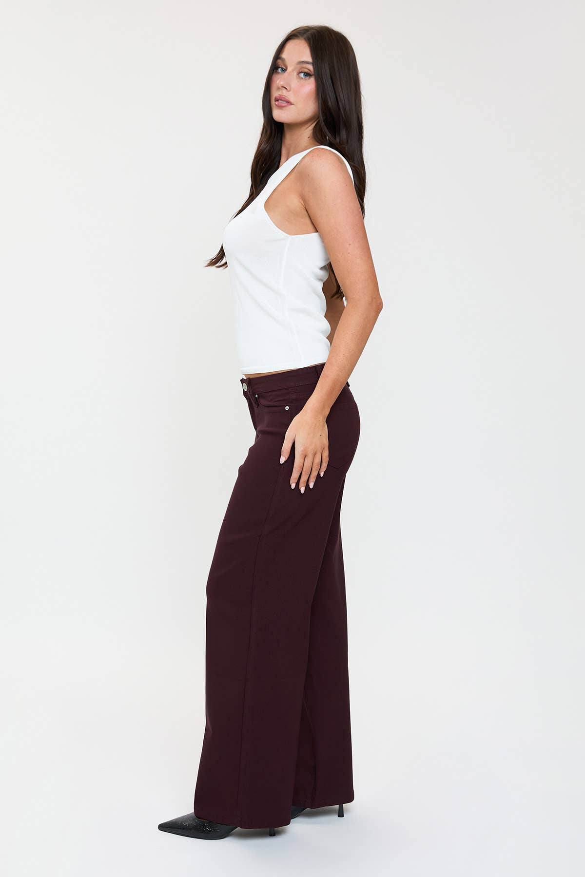 Hyperstretch High Rise Wide Leg