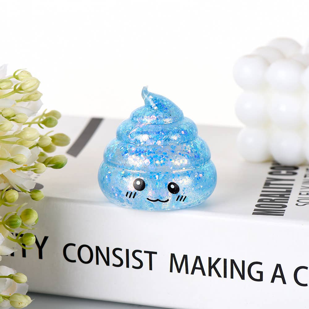 Maltose Glitter Poop squishy toy