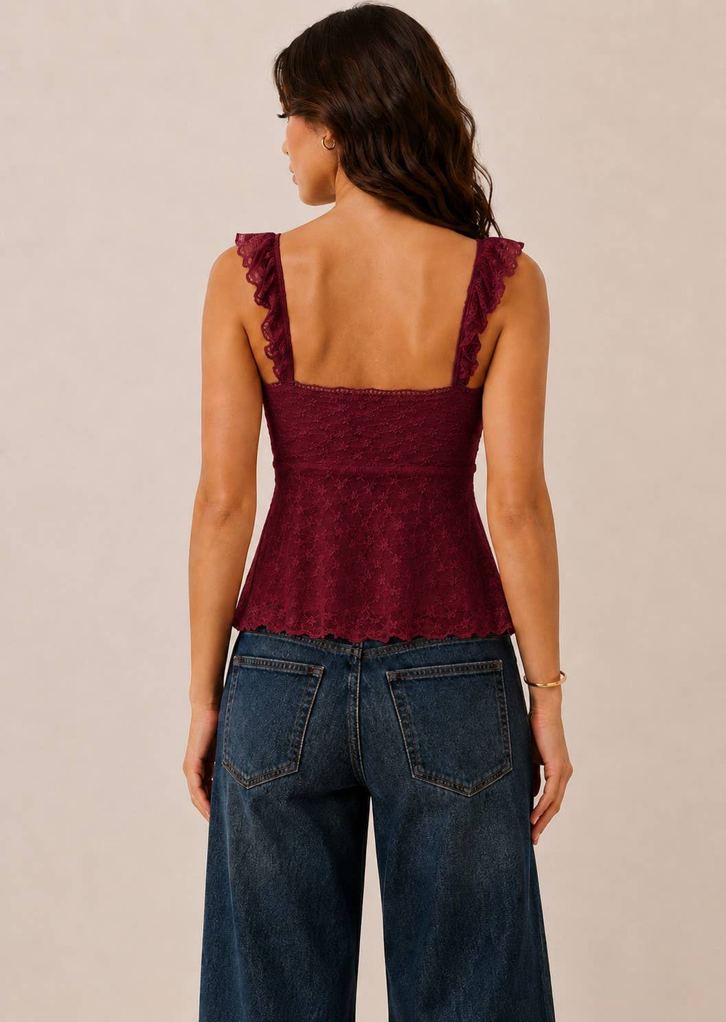 No BRA CLUB Padded LACEY Top