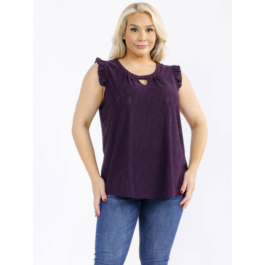 Curvy Ruffle Work Top