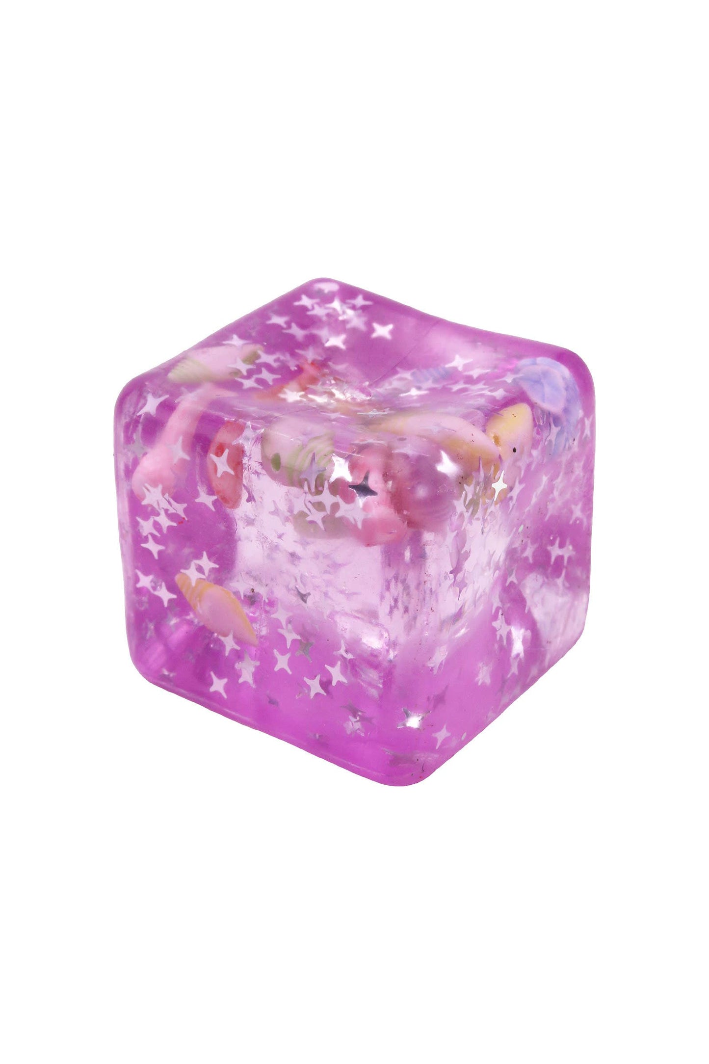 Seashell Glitter Ocean Cube Maltose Putty Filled Squishy EST Arrival Mid Aug